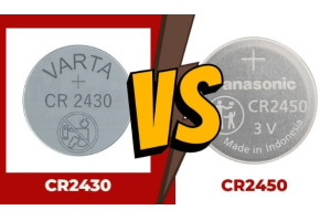 CR2430 vs CR2450 batri: gwosè, karakteristik batri, aplikasyon pou