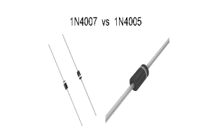 1N4005 vs 1N4007: yon konparezon dyòd