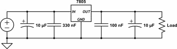  Voltage Regulation Circuit with Capacitors