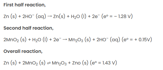 Alkaline Battery Reaction Chemical Formula