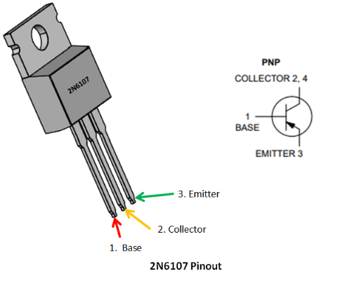 2N6107 Pinout