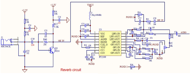 PT2399 Reverb Circuit