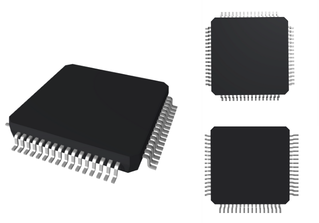 STM32F446RET6 3D Model