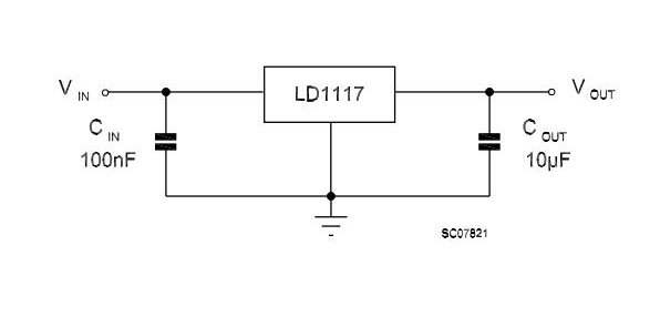 Application circuit (for other fixed output voltages)