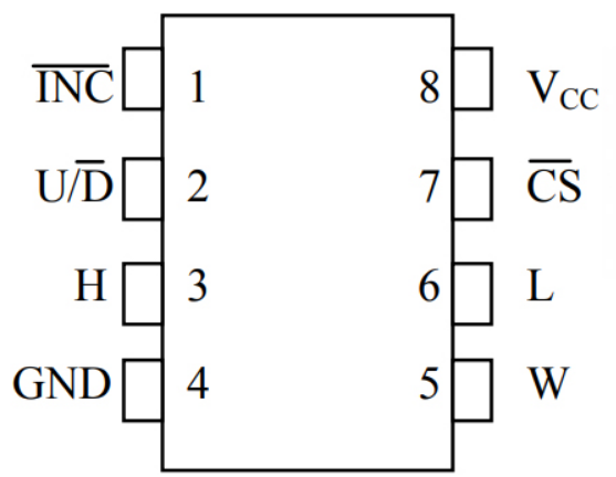 DS1804 Pinout