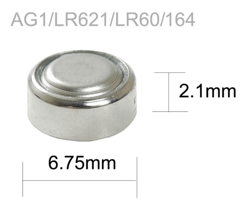  Dimension of AG1 Batteries